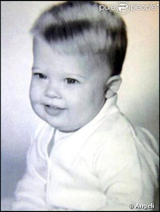 Brad Pitt quand il n'était qu'un petit bébé 