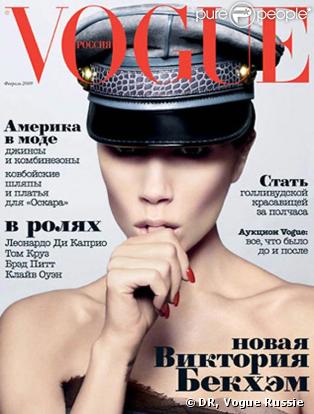 Victoria Beckham en couverture de l'édition russe du magazine Vogue 