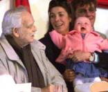 Caroline de Monaco et son mari Ernst August de Hanovre entourés d'Alexandra et du Prince Rainier, disparu en 2005. 