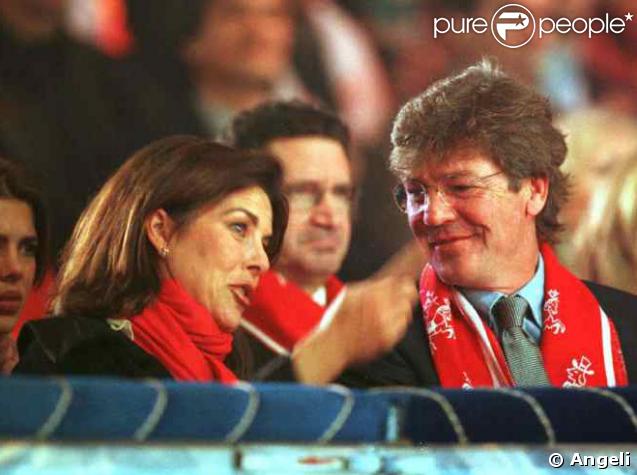 Caroline de Monaco et son mari Ernst August de Hanovre au cirque de Monaco en janvier 2000. 