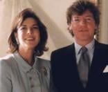 Première apparition officielle de Caroline de Monaco et de son mari Ernst August de Hanovre en 1999, année de leur union à Monaco. 
