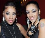 Nyanda et Nailah Thorbourn au Six Seven, à Paris, en janvier 2009