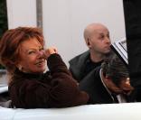 Sophia Loren et Daniel Day-Lewis sur le tournage de Nine de Rob Marshall