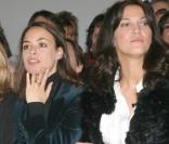 Linda Hardy et Bérénice Béjo au défilé de Stéphane Rolland au Palais de Tokyo, le 26/01/09