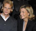 Amanda Sthers, Arnaud Lemaire et Claire Chazal au défilé Armani hier soir à Paris