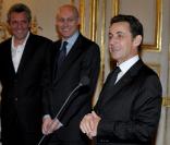 Nicolas Sarkozy reçoit les joueurs de l'équipe de France de Handball