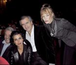 Alain Delon, Rachida Dati, BHL et Arielle Dombasle à l'avant-première du téléfilm Bernard-Henri Levy, la déraison dans l'histoire, le 4 février à la Pagode...