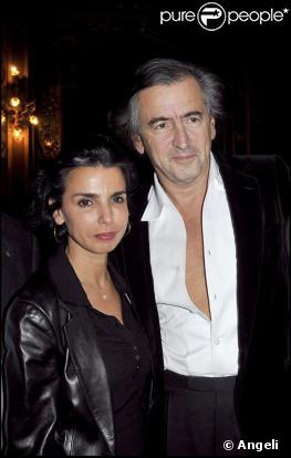 Rachida Dati et BHL à l'avant-première du téléfilm Bernard-Henri Levy, la déraison dans l'histoire, le 4 février à la Pagode...