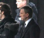 Daniel Craig sur le tournage de James Bond