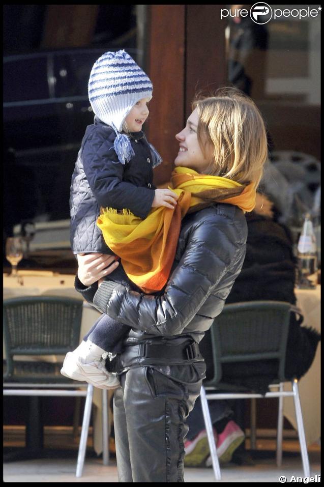 Natalia Vodianova et sa fille Neva 