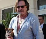 Mickey Rourke et son chien Loki