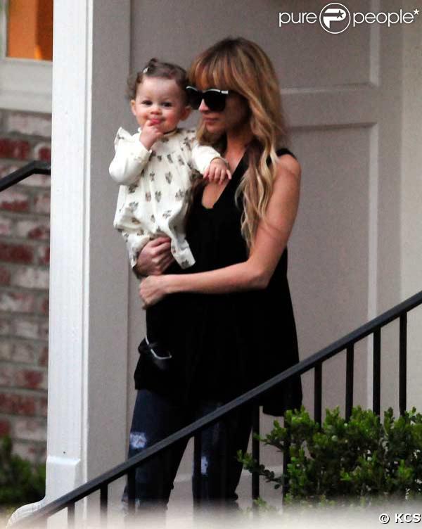 Nicole Richie et sa fille Harlow le 24 février 2009