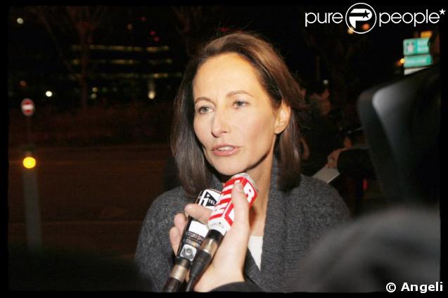 Ségolène Royal à son arrivée au 20H de TF1 en fin d'année dernière.