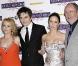 Miranda Richardson, Rupert Friend, Emily Blunt et Jim Broadbent à l"avant-première de "The Young Victoria", le 3 mars 2009, à l"Odeon de Leicester Square