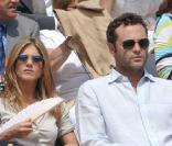 Vince Vaughn et Jennifer Aniston à la finale de Roland-Garros en juin 2006 