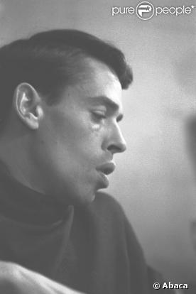 Jacques Brel avant un concert à l'Olympia, en 1961