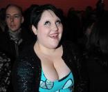 Beth Ditto au défilé automne-hiver 2009 de Jean-Paul Gaultier