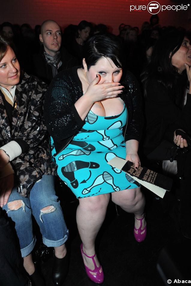 Beth Ditto au défilé automne-hiver 2009 Jean-Paul Gaultier