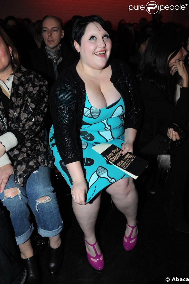 Beth Ditto au défilé automne-hiver 2009 Jean-Paul Gaultier