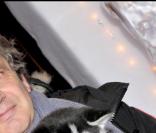 Michel Boujenah au nouvel an russe chez Castel, avec la mascotte de la soirée