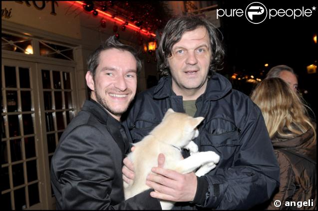 Xavier Brunet, le maître des lieux et Emir Kusturica