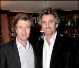 Les comédiens Philippe Caroit et Didier Cauchy au nouvel an russe chez Castel