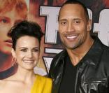 Carla Gugino et Dwayne Johnson, à l'occasion de l'avant-première de 