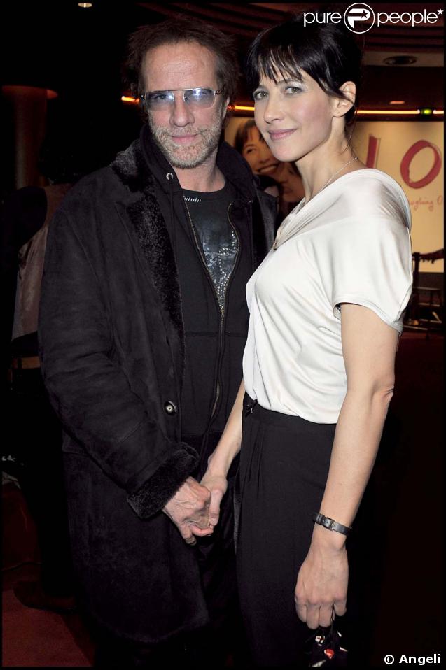 Christophe Lambert et Sophie Marceau, à la première de LOL, le 2 février 2009.