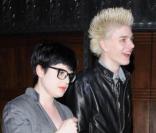 Kelly Osbourne et son fiancé Luke Worrall après une séance au cinéma à Hollywood le 16 mars 2009
