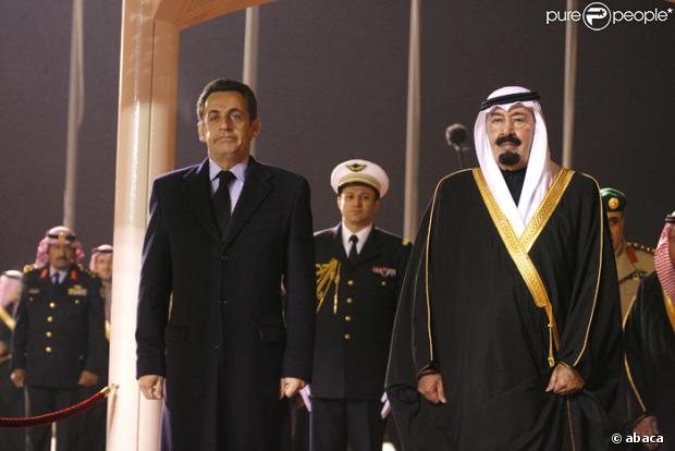 Nicolas Sarkozy en arabie sans Carla Bruni