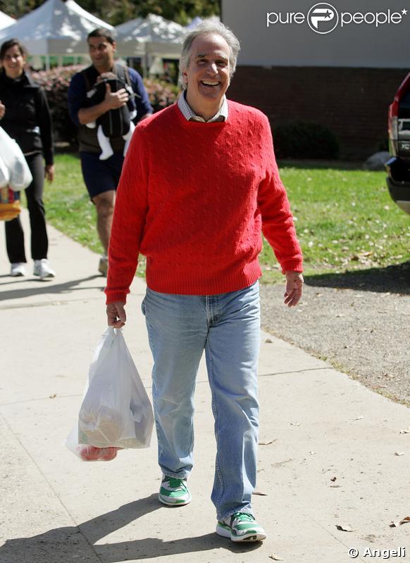 Henry Winkler alias Fonzie au marché de Brentwood dimanche 22 mars 2009