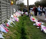 L'hommage populaire rendu à Jade Goody près de sa maison le jour de son décès le 22 mars 2009 