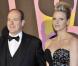 Charlene Wittstock pose avec son prince charmant, lors du 55e Bal de la Rose, à Monaco, le 28 mars 2009 !
