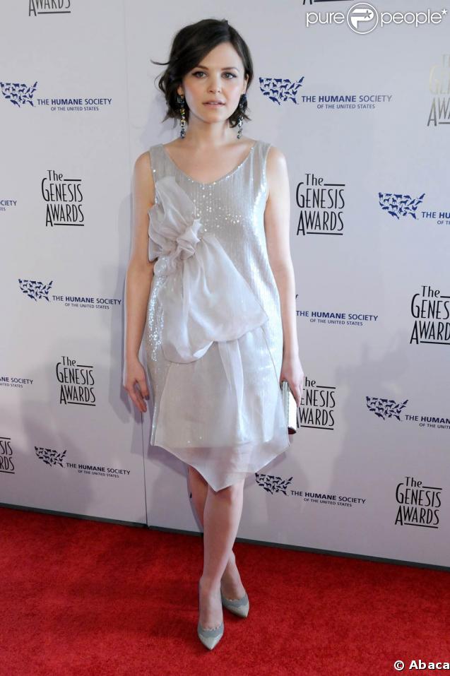 Ginnifer Goodwin, lors des 23e Genesis Awards, qui se sont tenus à Los Angeles le 28 mars 2009 !