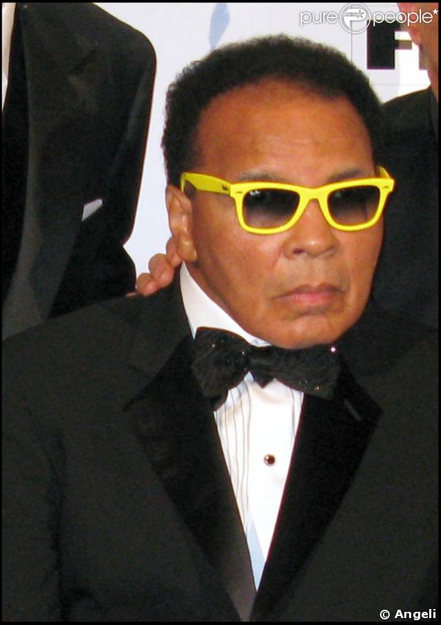 Mohamed Ali à la soirée de charité contre la maladie de Parkinson