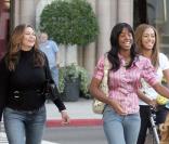 Beyoncé Knowles, sa soeur Solange et son fils Julez et leur mère Tina 