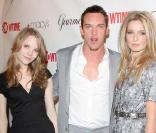 Tamzin Merchant, Jonathan Rhys-Meyer et Annabelle Wallis à la soirée de lancement de la saison 3 de  The Tudors . 30/03/09