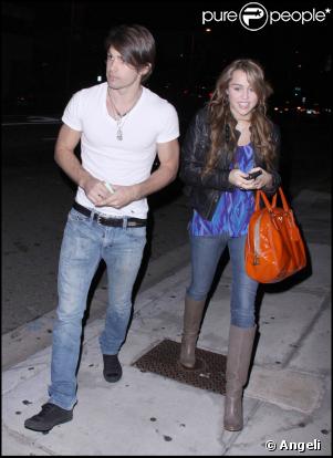 Miley Cyrus et son amoureux Justin Gaston
