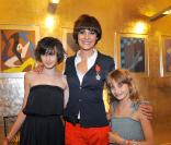 Inès de la Fressange et ses filles Nine, 14 ans et Violette, 10 ans 