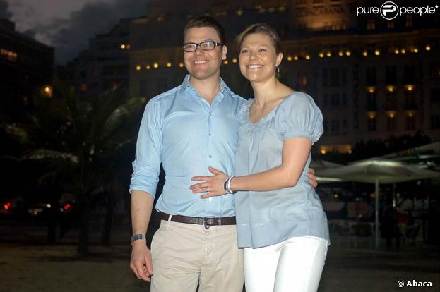 Victoria de Suède et son fiancé Daniel Westling à Copacabana