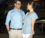 Victoria de Suède et son fiancé Daniel Westling à Copacabana