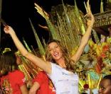 Gisèle Bündchen au carnaval de Rio en février 2009   