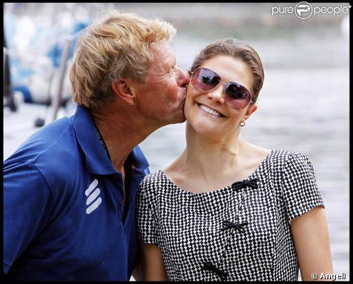 Victoria de Suède est allée à la rencontre, à Rio de Janeiro, des équipages des bateaux Ericsson engagés dans la Volvo Ocean Race