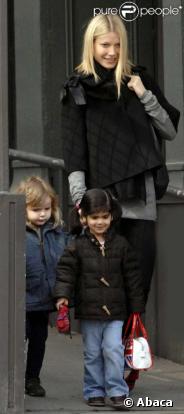 Gwyneth Paltrow et ses enfants Moses et Apple
