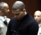 Chris Brown lors de son procès