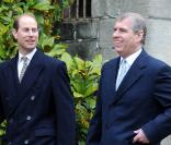 Les princes Andrew et Edward à la fête de Pâques, à Windsor