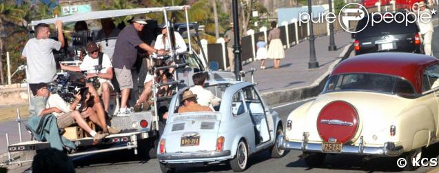 Johnny Depp sur le tournage de 