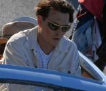 Johnny Depp sur le tournage de The Rum Diary, de Bruce Robinson, à Porto Rico, en avril 2009 !