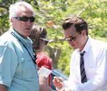 Johnny Depp sur le tournage de 
