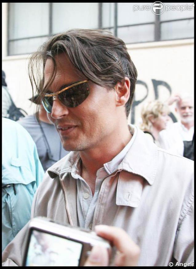 Johnny Depp sur le tournage de 